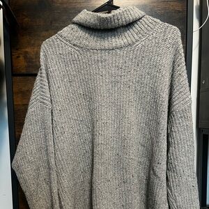 Eileen Fisher Oversized Wide-Neck Turtleneck Sweater Size S/P